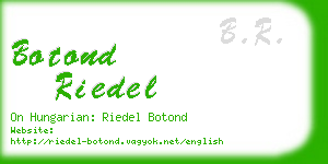 botond riedel business card